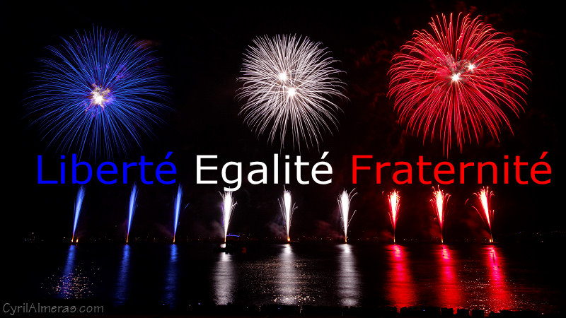 Libert&eacute; Egalit&eacute; Fraternit&eacute; Bleu Blanc Rouge