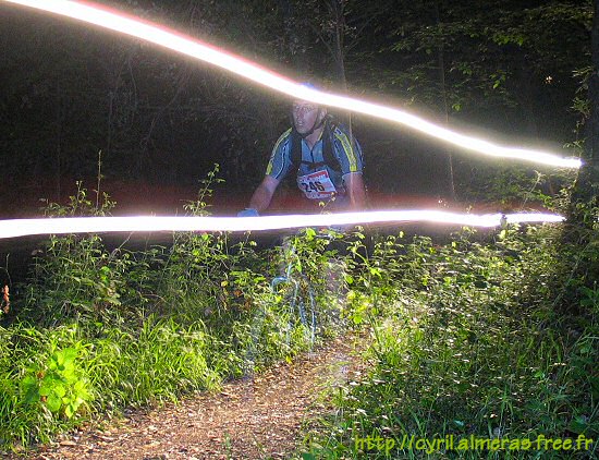 Epreuve du relais VTT nocturne des Jeux de Sophia 2004