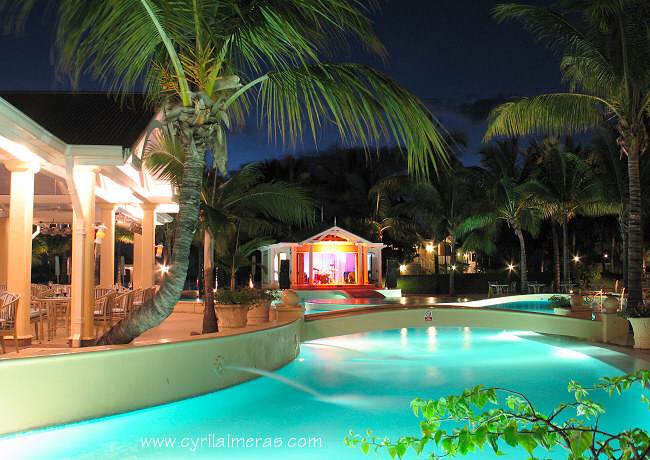 Sugar beach resort, de nuit