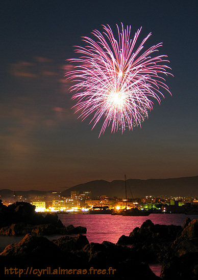 Feux d'artifice a Antibes