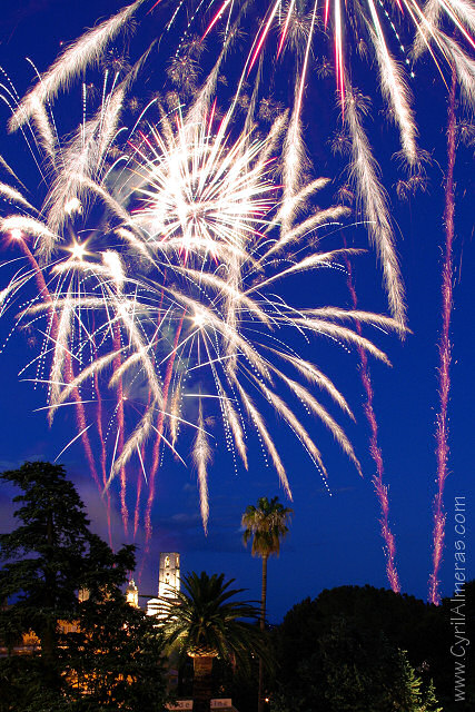 Feux d'artifices Cathedrale de Grasse