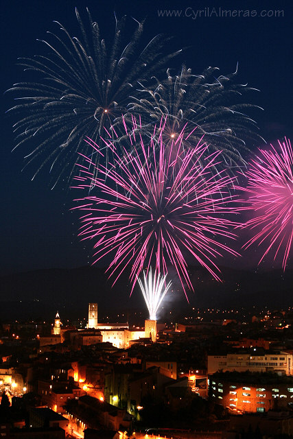 Feu d'artifice eglise de Grasse