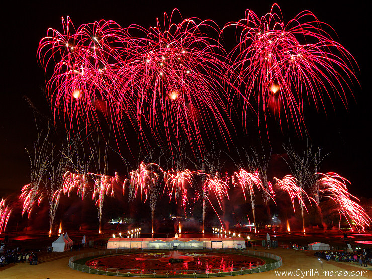 red fireworks