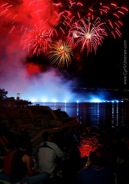 photo feu artifice avec flash