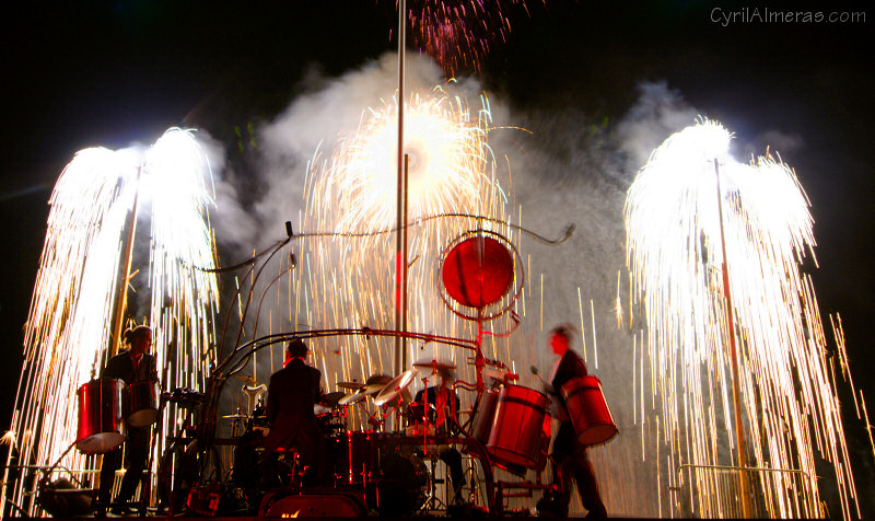 soleils pour concert de nuit