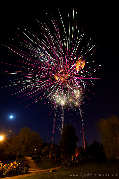 fireworks near paris