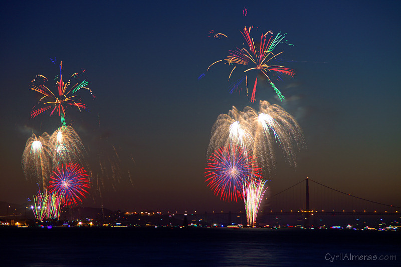 san francisco fireworks golden gate bridge