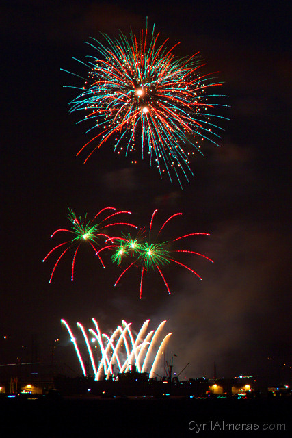 marines ship fireworks