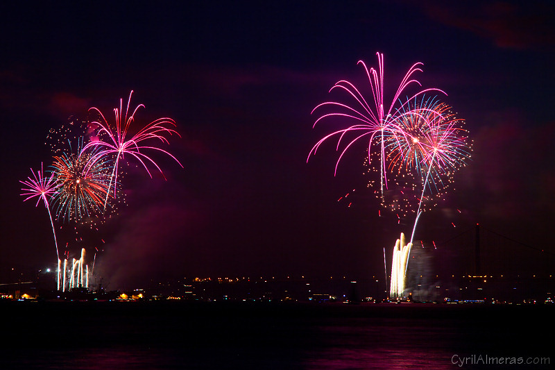 fireworks from treasure island