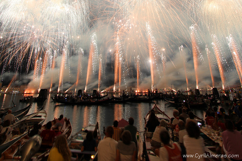 venice boats fireworks