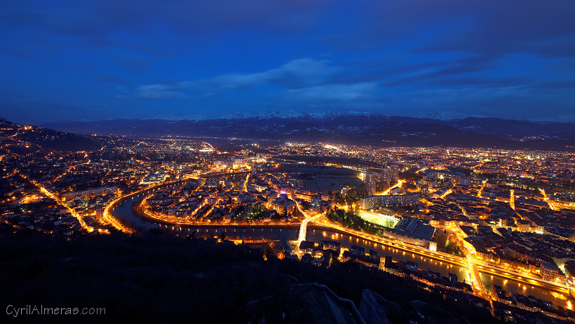 Grenoble, vue de la Bastille