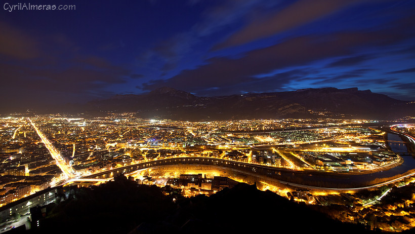 Grenoble, vue de la Bastille