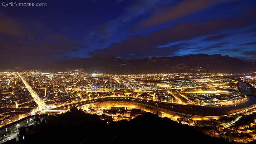 Grenoble, vue de la Bastille