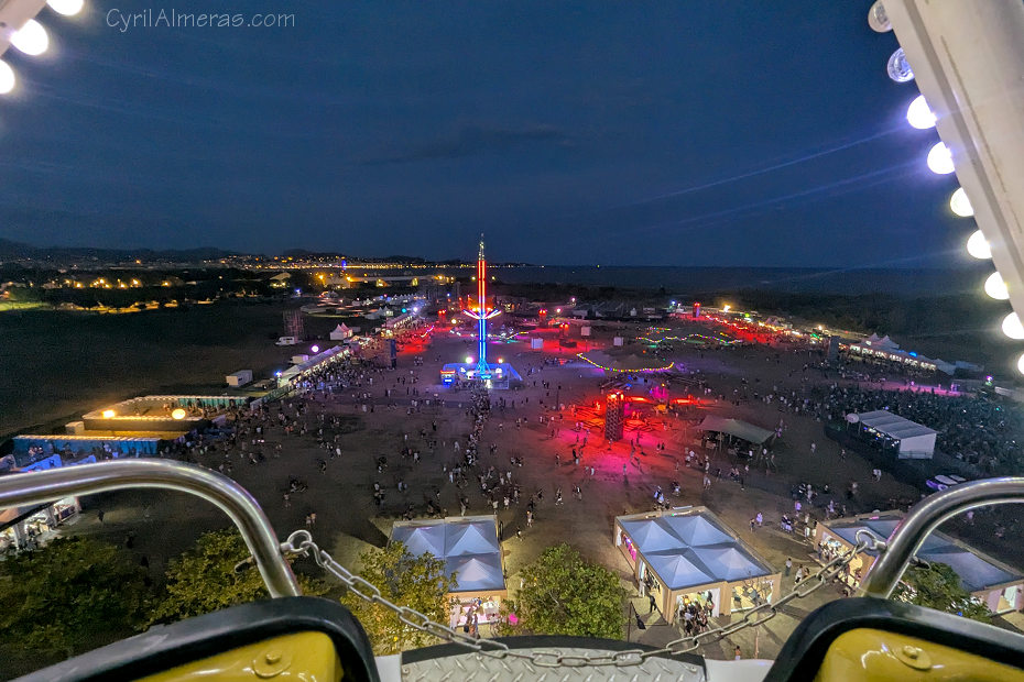 vue de haut grande roue