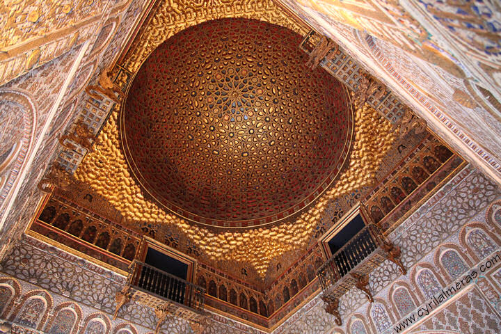 plafond or alcazar seville
