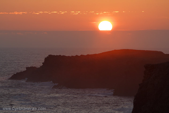 coucher soleil ocean port coton