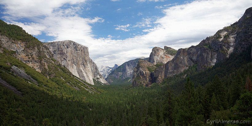 panoramique yosemite tunel view