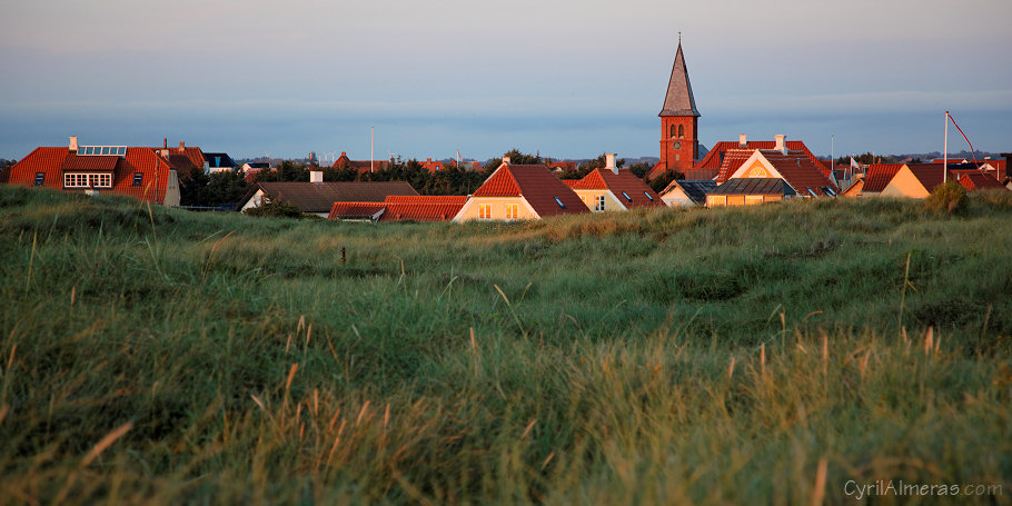 coucher de soleil sur lokken