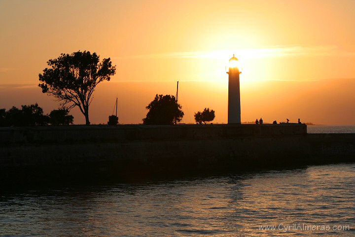 coucher soleil phare st martin