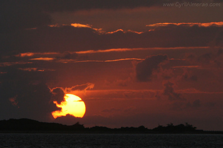 coucher soleil dans les nuages