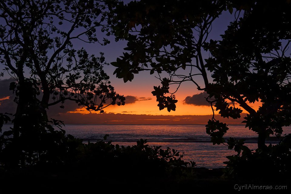 coucher soleil huahine