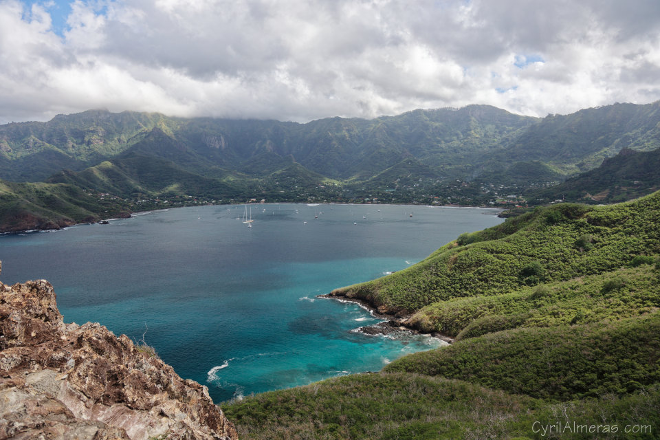 nuku hiva baie de taiohae de la sentinelle