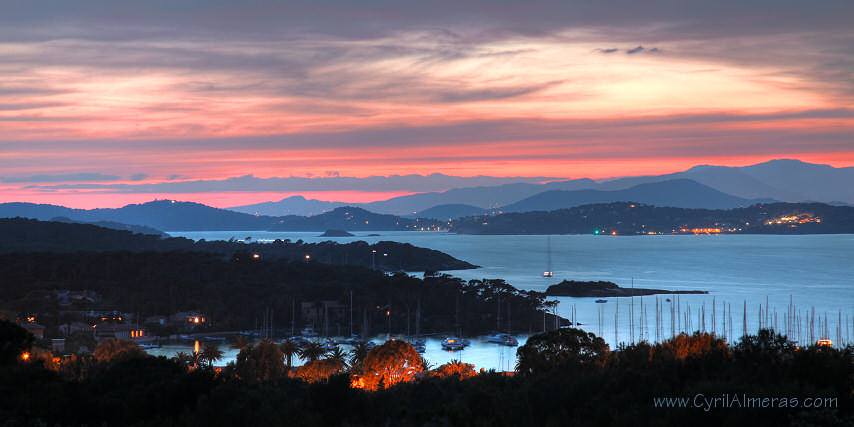 Rrade de porquerolles, cote, presqu'ile de Giens, cieux diaboliques