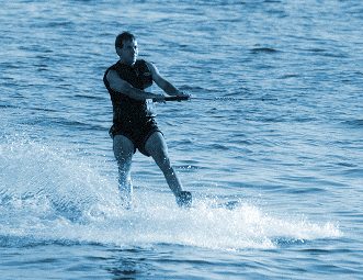 Demonstration de ski nautique
