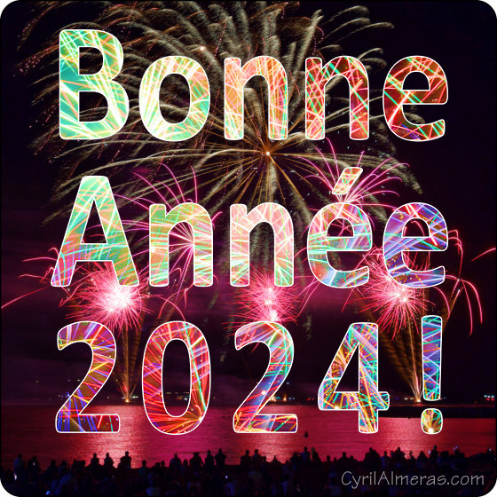 Carte Bonne Année 2024 GRATUITE, Joyeux Nouvel An 2024 ✨