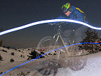 Photos de VTT nocturne sur  neige