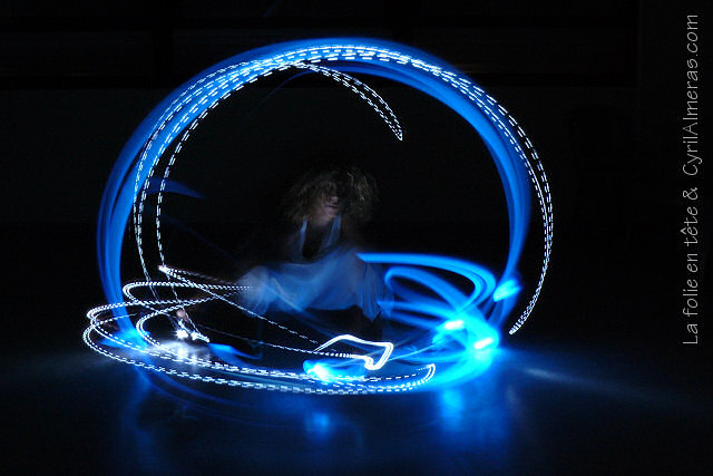graph lumineux sphere Light painting