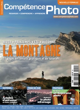 Couverture Competence Photo 09 Couverture du magazine Competence photo sur la montagne