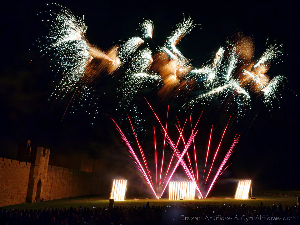 fontaines lumineuses tableau pyrotechnique