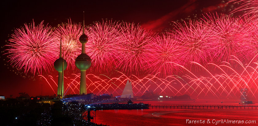 world s largest fireworks display kuwait
