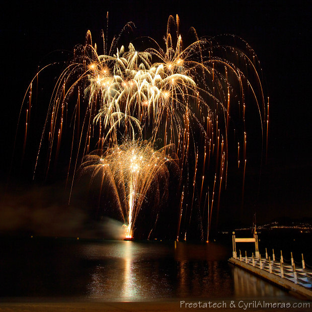 arbre d or feu artifice luxe cannois