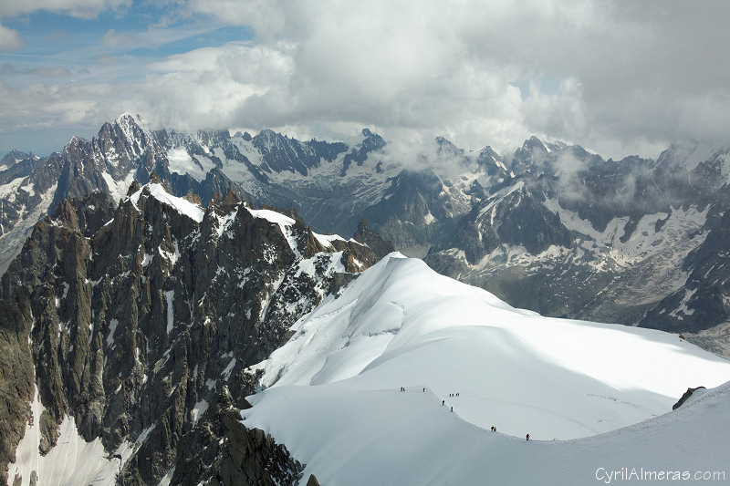 3435 Cordee Sur Crete Aiguille Du Midi