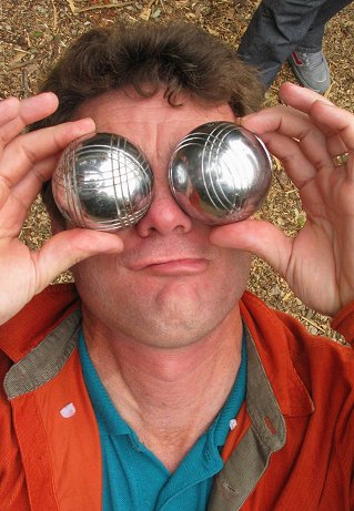 Boulles de pétanques yeux
